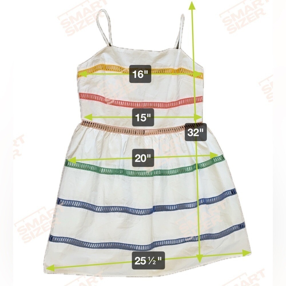 English Factory - Women's White Ladder Lace Dress - Sz Small -Color Multi  - NWT - Picture 8 of 9